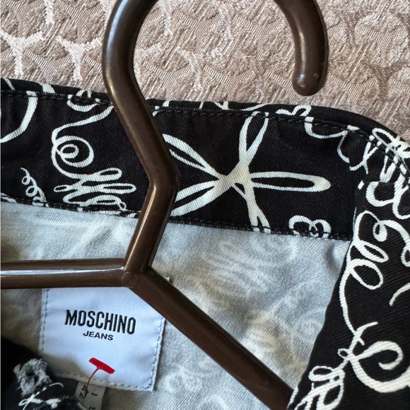 - Moschino Jean Jacket - made in Italy black and white size 8 USA size 42 - Picture 13 of 13